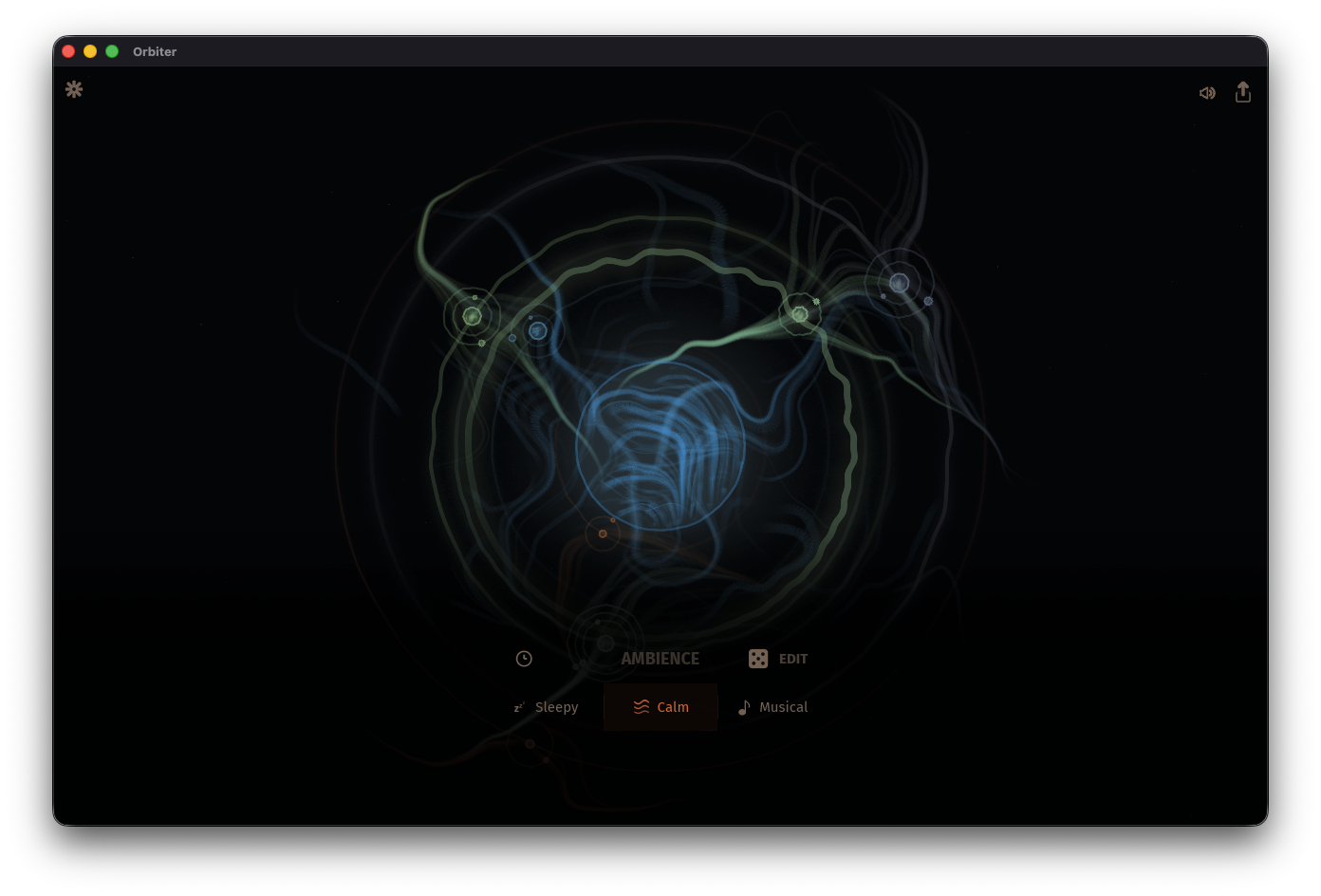 Orbiter on macOS — Orbit view